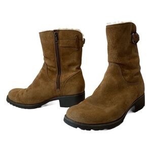 Tan Suede UGG Ankle Boots Women’s Size 8
